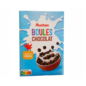 PRODUCTO ALCAMPO Cereales con forma de bolitas de chocolate 375 g.