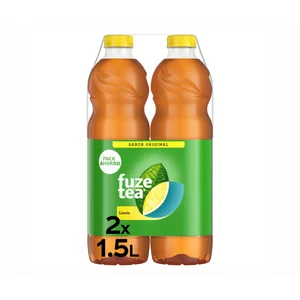 FUZE TEA Bebida té al limón pack 2 botellas de 1,5 l.