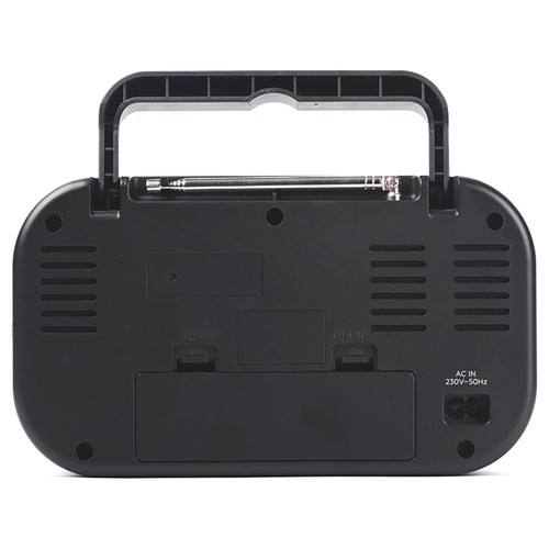 Radio portátil de sobremesa QILIVE Q.1548 analógica, asa de transporte, antena telescópica.