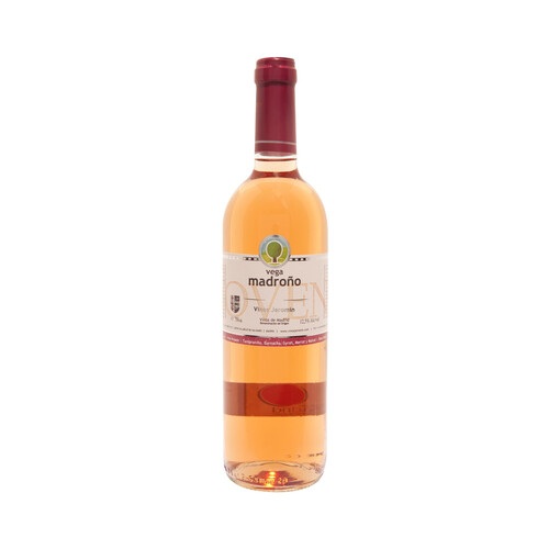 VEGA MADROÑO  Vino rosado con D.O. Vinos de Madrid VEGA MADROÑO botella de 75 cl.