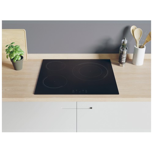 Placa inducción CANDY CI633CBB 3 zonas de cocción, ancho fuego grande 28cm, potencia: 7200w, programable, 9 niveles de potencia por zona, A: 59cm.