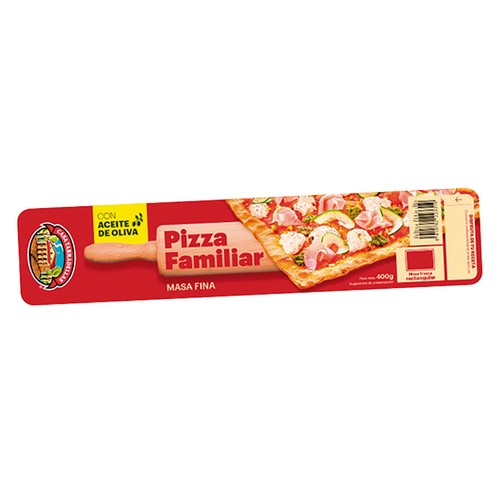 CASA TARRADELLAS Masa pizza fina familiar 400 gr.