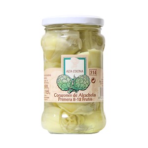 Imagen de ALTA COCINA Corazones de alcachofas frasco de 210 g.