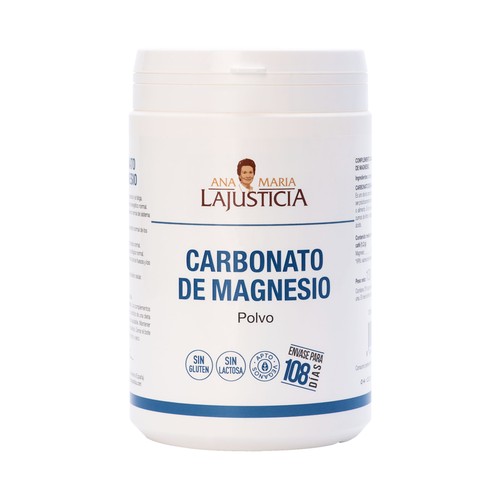  ANA MARIA LAJUSTICIA® Carbonato de Magnesio en polvo, sin gluten y apto para veganos 130 g.