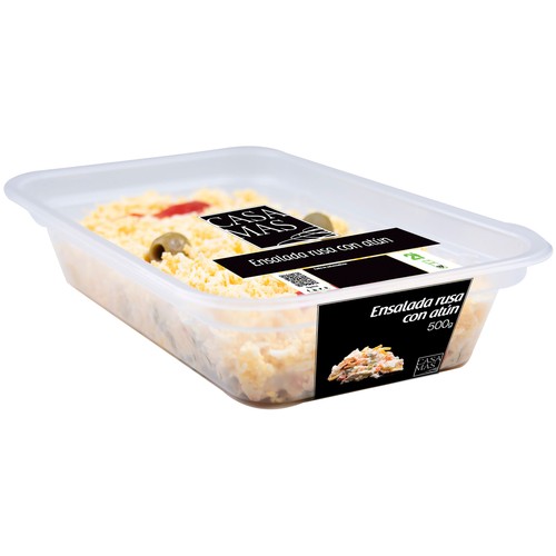 CASA MAS Ensaladilla rusa con atún para dos raciones, 500 g.