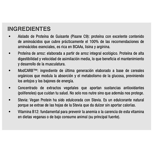 WEIDER Proteína en polvo vegetal de guisante y arroz, sabor Capuccino helado 540 g.
