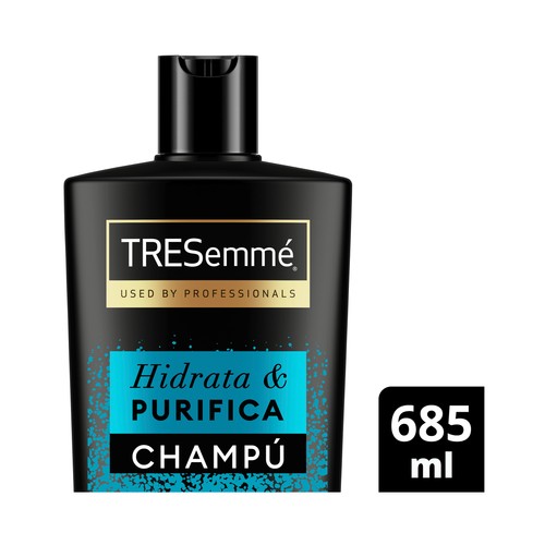 TRESEMMÉ Hidrata & purifica Champú con ácido Hialurónico y arcilla blanca, para cabellos grasos 685 ml.