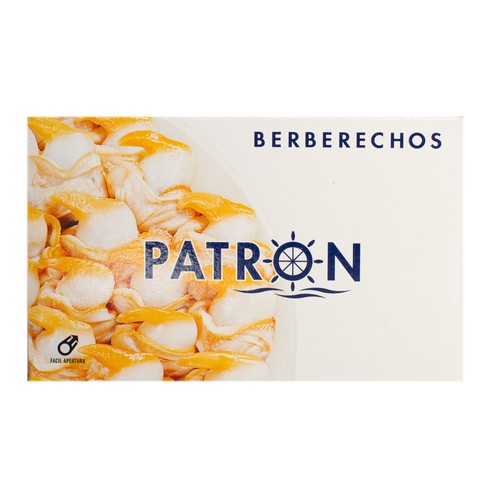 PATRON Berberechos pequeños al natural lata de 63 g.