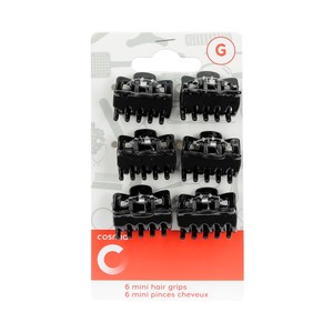 COSMIA Pinza de tamaño pequeño para cabello COSMIA 6 uds.