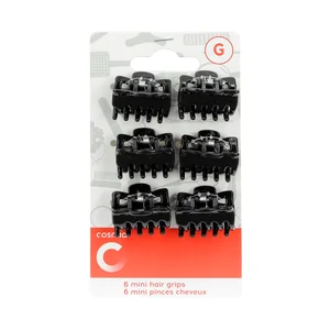 COSMIA Pinza de tamaño pequeño para cabello COSMIA 6 uds.