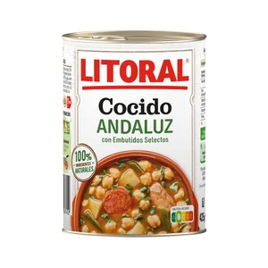 LITORAL Cocido Andaluz  lata de 425 g.