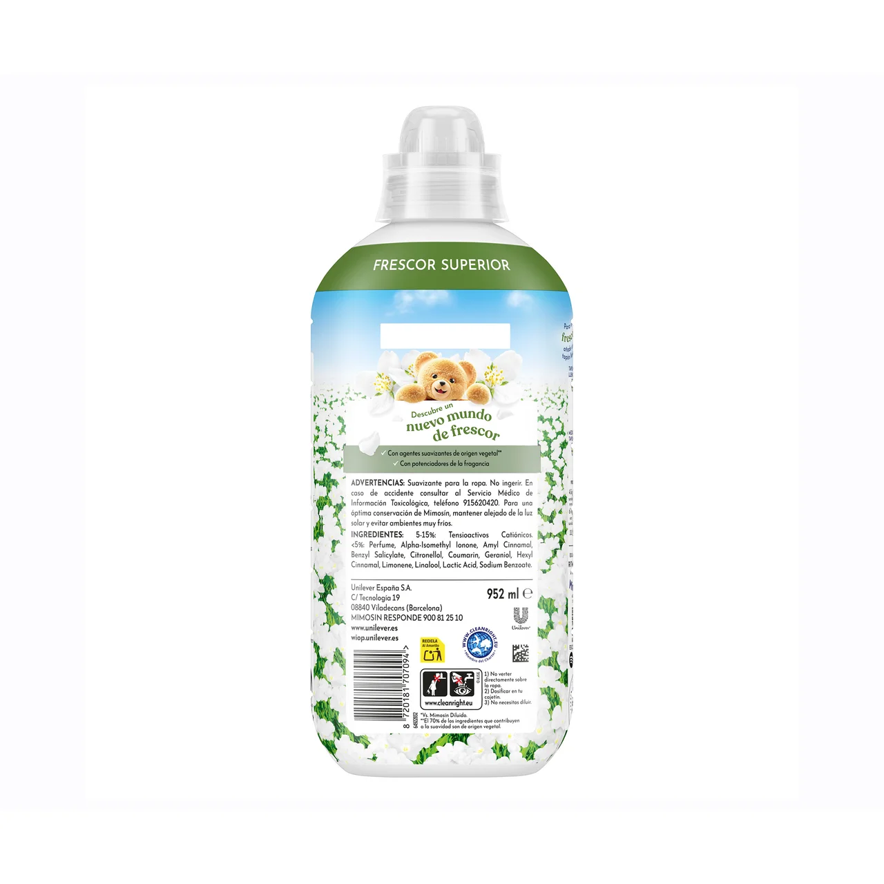 Sueño de jazmín Suavizante concentrado con potenciadores de la fragancia 1008 ml, 56 lavados.
