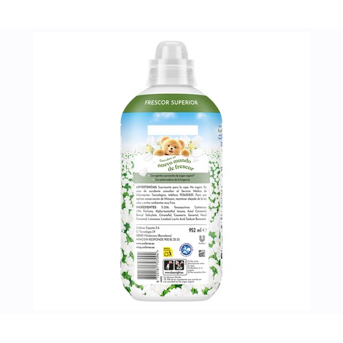 MIMOSÍN Sueño de jazmín Suavizante concentrado con potenciadores de la fragancia 1008 ml, 56 lavados.