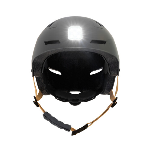 Casco protector para patinete, talla M/L, color gris antracita, homologado y ajutable, OLSSON AND BROTHERS Urban Light.