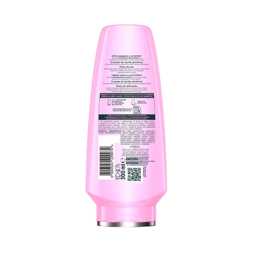 ELVIVE Glycolic gloss Acondicionador sellador del brillo, para cabellos apagados o sin brillo 300 ml.