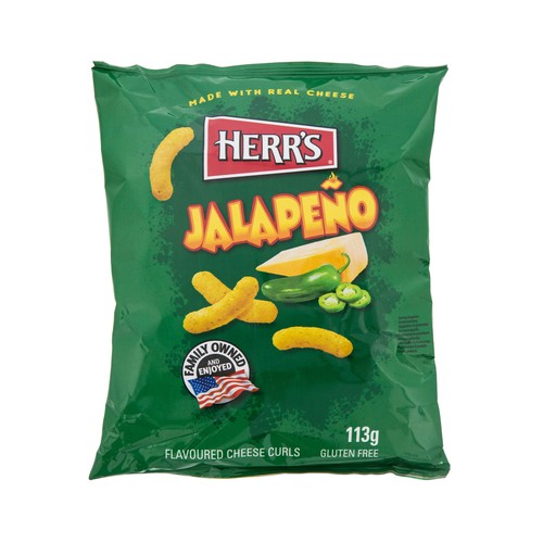 HERR"S Curl Gusanitos de jalapeño cheese 115 g.