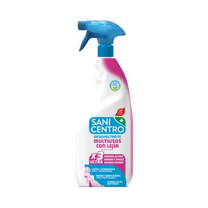 SANICENTRO Limpiador desinfectante multiusos con lejía y espuma activa 750 ml.