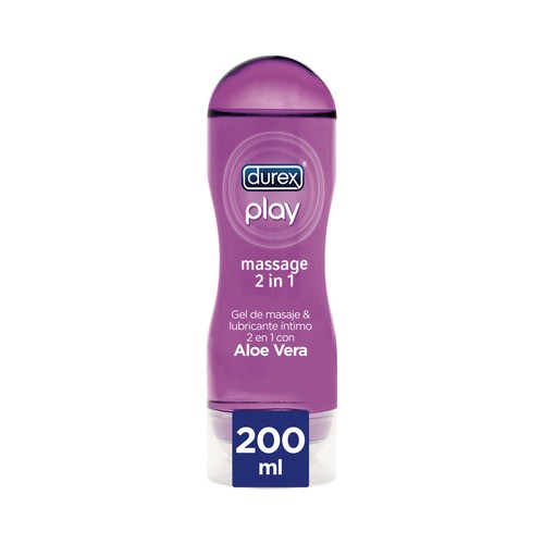 Gel de masaje y lubricante Íntimo con aloe vera DUREX Play 200 ml.