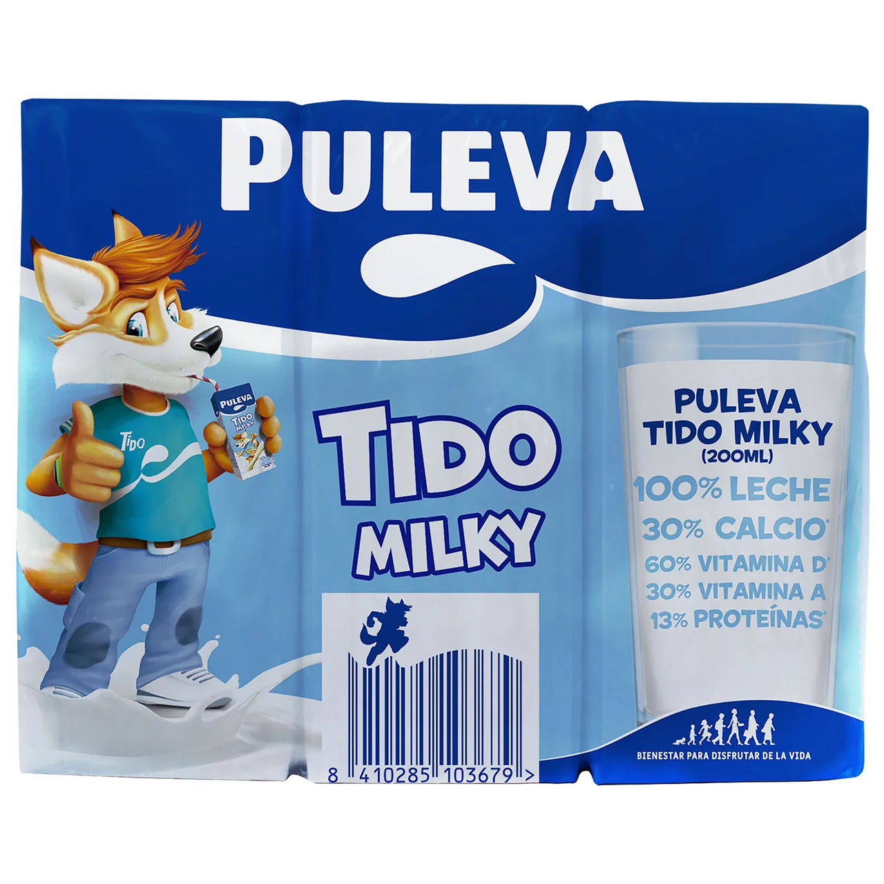 Tido Leche entera 6 x 200 ml.