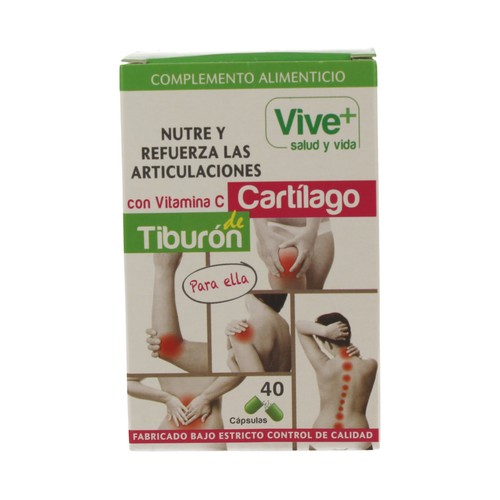 VIVE+ SALUD Y VIDA Cartílago de tiburón VIVE PLUS 50 uds.