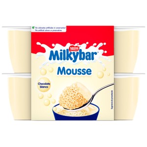Milkybar Mousse de Chocolate Blanco de Nestlé 4 X 55 G. 220 G