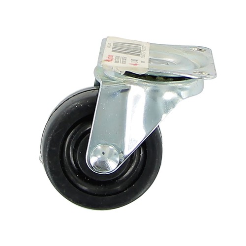 Rueda de acero con placa giratoria, 40 mm, ALCAMPO.