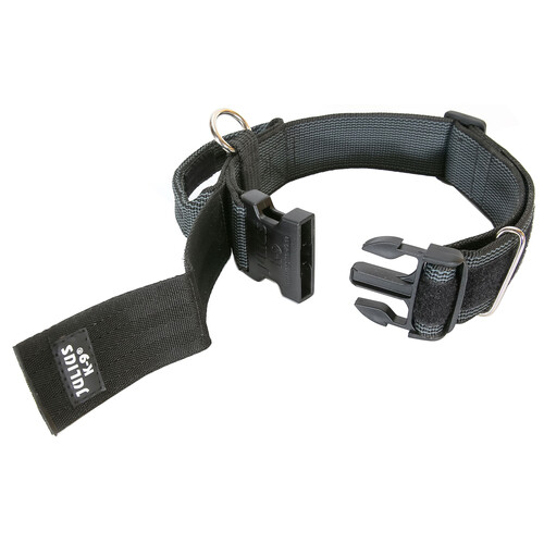 JULIUS K9 Collar regulable para perros con asa de color negro JULIUS K9 40 mm (38-53 cm) 1 ud.