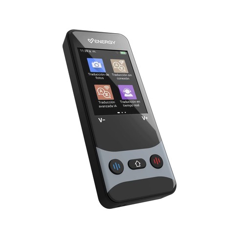 Traductor portátil ENERGY SISTEM Dark AI Translator, 160 idiomas disponibles, hasta una semana de autonomía