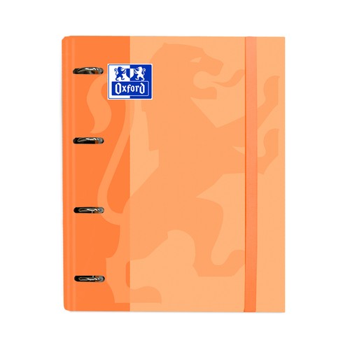 Carpeta archivador A4+ con recambio school a4+ 100h 90g cuadrícula 5x5 cb tapa extradura pastel, OXFORD.