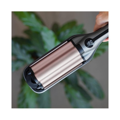 Moldeador de ondas CECOTEC RitualCare 2100 Summer Waves, revestimiento de cerámica, Tecnología iónica, 3 barriles de 15mm, 220º.