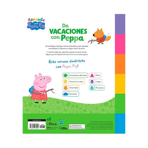 De vacaciones con Peppa Pig (5 años), cuaderno de actividades. ALTEA
