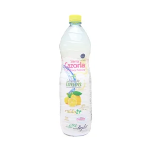 CAZORLA Agua mineral con zumo de limón sin azúcares añadidos botella 1,25 l.