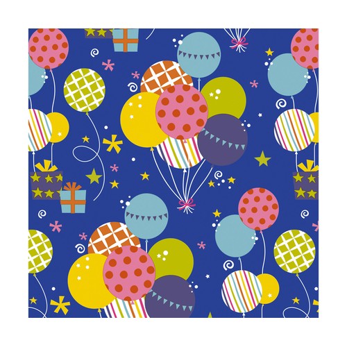 Papel de regalo infantil en rollo de 2mX0,70m, AUCHAN.