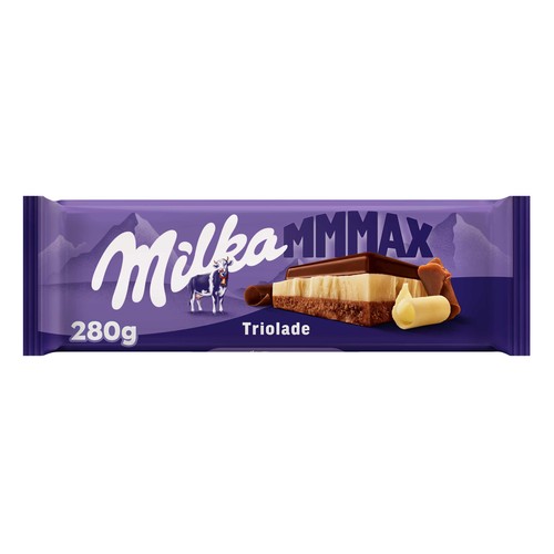 MILKA Chocolate con leche triolade 280 g.
