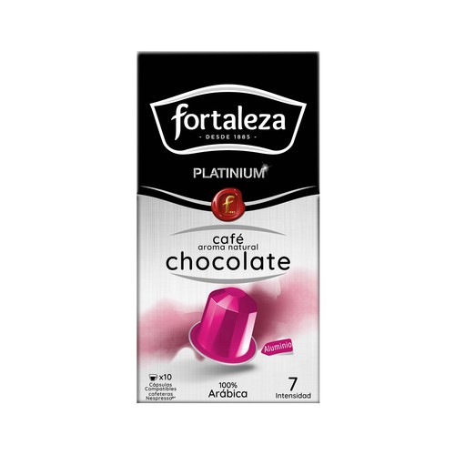FORTALEZA PLATINIUM Café en cápsulas con aroma chocolate 10 uds.