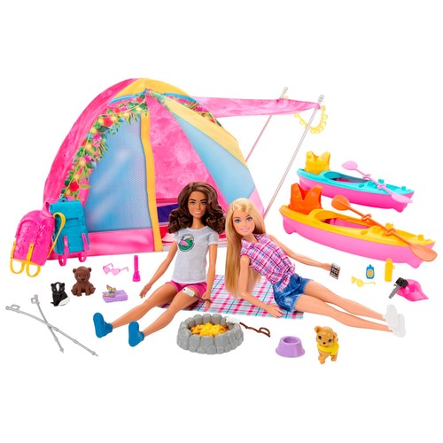 BARBIE Muñecas Barbie y Teresa Camping   +3 Años