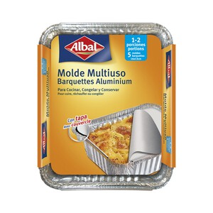 ALBAL Moldes de aluminio igloo 1/2 litro ALBAL 5 uds.