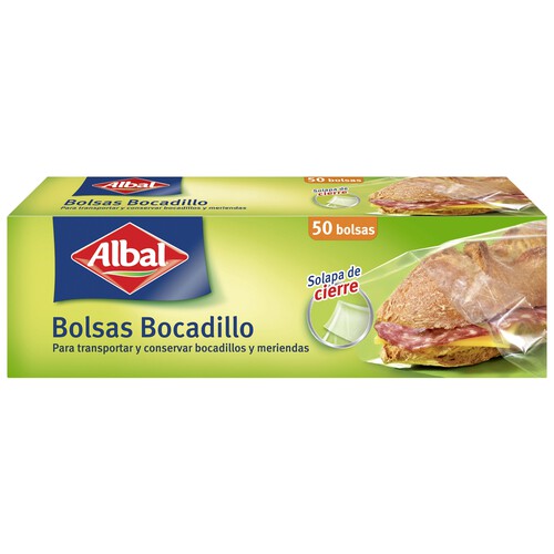 ALBAL Bolsas para bocadillo ALBAL 50 uds.