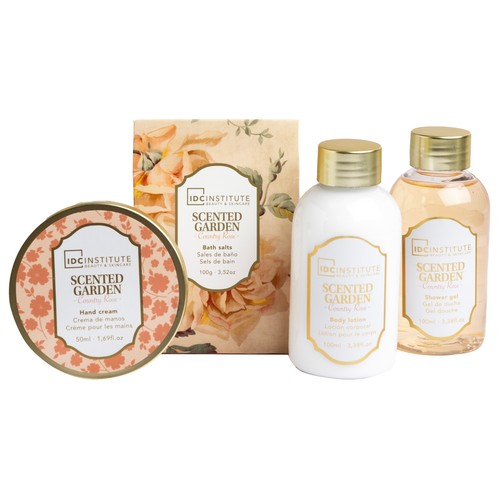 IDC INSTITUTE Scented garden Cesta con productos para el cuidado y la higiene personal.