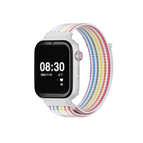Smartwatch SAVEFAMILY SaveWatch Plus, Esfera Blanca, Correa de Tela Unicorn ".