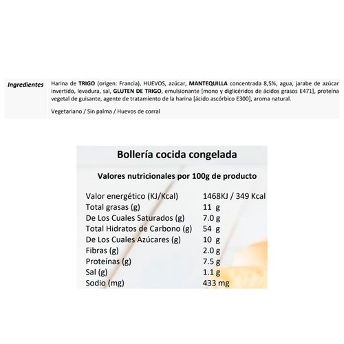 Brioche trenzado 400 g.