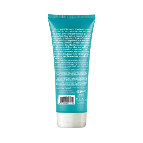 E"LIFEXIR Gel anticelulítico reductor en emulsión, con efecto tensor E"LIFEXIR Minucell 200 ml.