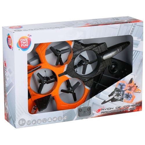Avión radiocontrol de Combate, modelos surtidos +8 Años ONE, TWO FUN