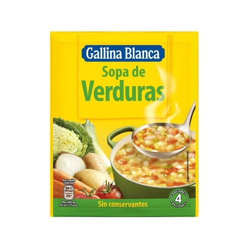 GALLINA BLANCA Sopa de verduras 71 g.