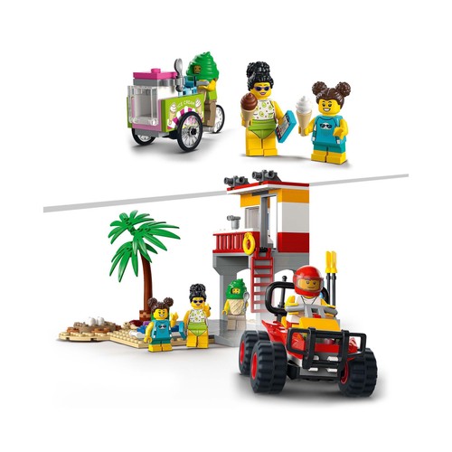 Base de Socorristas en la Playa con 211 piezas, LEGO CITY 60328.