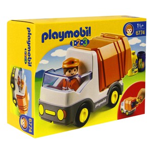 Conjunto de Juego, Playset Camión de Basura, Modelo 6774 PLAYMOBIL 1.2.3. 1 Unidad