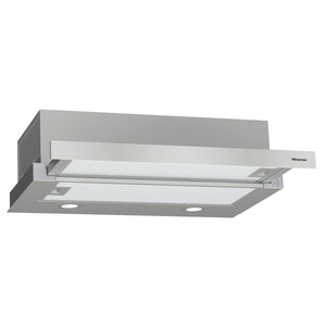 Imagen de Campana telescópica HISENSE CH6TL4BX inox, capacidad extracción: 450 m3/h, velocidades: 3, motores: 1, A: 60cm