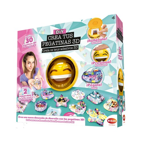 BIZAK Crea Tus Pegatinas 3D +6 años