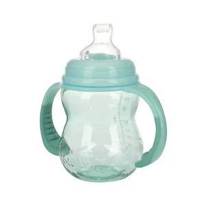 NEW VALMAR Biberón de 240 ml., con tetina de silicona, de 6 a 18 meses.