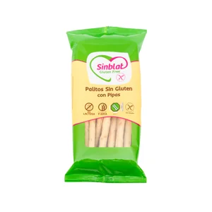 SINBLAT Palitos con pipas sin gluten SINBLAT, 80 g.